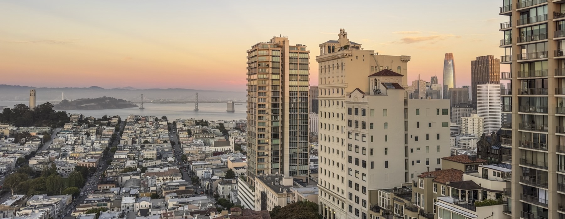 a city with tall buildings
